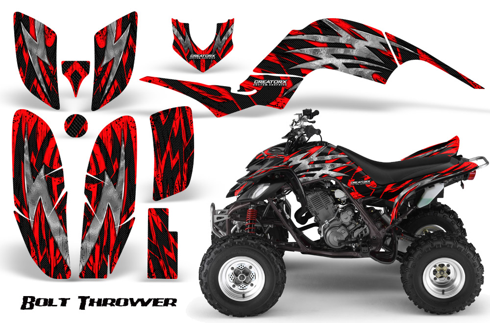 Yamaha Raptor 660 Graphics Kit Bolt Thrower Red BB